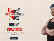 Tablet Screenshot of eattrainprogress.com